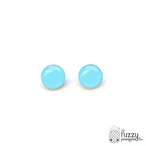 Perfect Blue Chunky Candy Dot Earrings