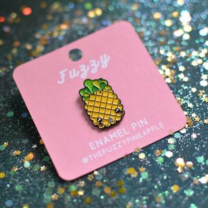 Fuzzy Pineapple Enamel Pin