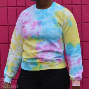 Color Splash Primary Rainbow Crew Neck Sweatshirt