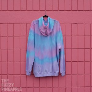 4XL RTS Striped Pastel Rainbow Hoodie in Pink, Blue, Purple Clearance