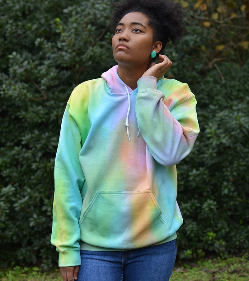 Color Wheel Pastel Rainbow Hoodie by The Fuzzy Pineapple
